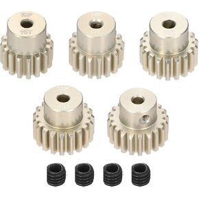 5Pcs 32P Pinion Gear Set 16T 17T 18T 19T 20T for 3.175 mm Shaft Aluminium Alloy Pinion Gear with Screws for RC Motor
