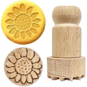 طوابع الخشب Olycraft مع مقبض 1.8x1 بوصة نمط الطيور الخشبية طين الخشب الخشب مقبض أدوات الفخار طوابع طوابع طوابع خشبية طبيعية صغيرة صغيرة للطين وصنع الحرف الخزفية