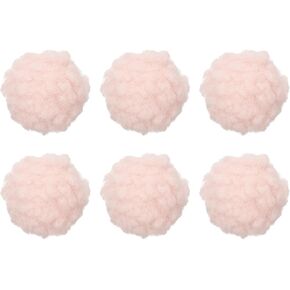 Patikil 6 PCS Crafts Pom Poms كرات ، 4-5 سم (1.5-1.9 بوصة) Yarn Pom Poms Big Puff Ball مع حلقة مرنة لقبعات حياكة مفاتيح الفنون DIY المشاريع المصنوعات الرئيسية ، الأخضر الداكن