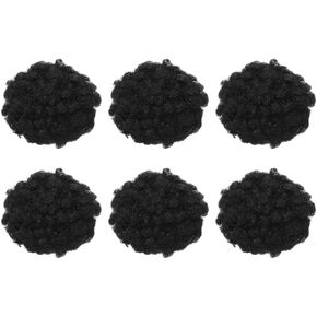 PATIKIL 6 Pcs Crafts Pom Poms Balls, 4-5cm (1.5-1.9Inch) Yarn Pom Poms Big Puff Ball with Elastic Loop for Keychain Knitting Hats DIY Arts Crafts Projects Home Decorations, Dark Green in Kuwait