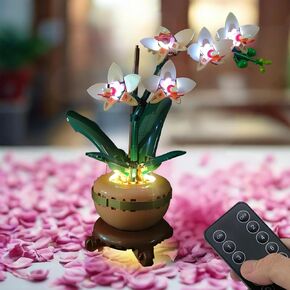 RC LED Light Kit for Lego Bamboo ، متوافق مع Lego Plants 10344 ، مجموعة الإضاءة المتصلة USB ، فكرة الهدية للفتيات ، الفتيان ، الخفيفة فقط ، بدون طراز Lego. (10344 Lego Bamboo)