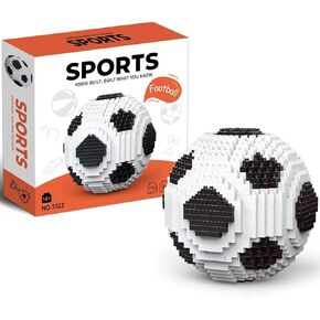 Soccer Mini Building Blocks Set, Micro Model Bricks Toy, Sports Block Decorations Gift for Adults and Kids and Football Enthusiasts (Soccer)