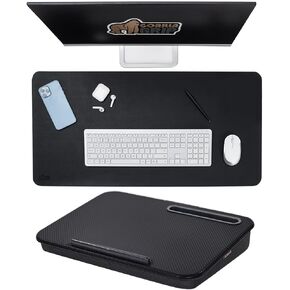 حصيرة مكتب Gorilla Grip Desk و Cushion Lap ، وحجم لوحة المكتب 31.5x15.75 ، وسادة غير مقاومة للانزلاق والحرارة ، ومكتب لفة.