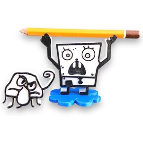 SPEAKERMAN Funny Doodle Bob Pencil حامل - منظم مكتب ملتوي للأطفال والكبار