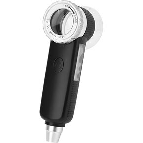 30x مجوهرات Loupe مع ضوء LED ، مكبدي المجوهرات ، USB القابلة لإعادة الشحن الزجاجية المكبرة ، حلقة المجوهرات المحمولة للعملات المعدنية والطوابع والأحجار الكريمة وإصلاح الساعات مع التركيز القابل للتعديل