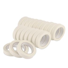 Lichamp Masking Tape 1 inch, 20 Pack General Purpose Masking Tape Bulk Multipack for Basic Use, 1 inch x 55 Yards x 20 Rolls (1100 Total Yards)