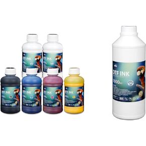 enlite وفر 25 ٪ على 1000 مل DTF الحبر الأبيض و 1500 مل حبر DTF (2WH+BK C M Y) لطابعات DTF