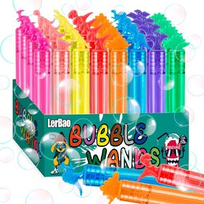 32 PCS 8 Style Bubbles Party Favors for Kids ، Mini Star Bubble Wand في صندوق الهدايا كقائد جودي ، مستلزمات الحفلات للأطفال الصغار ، لعبة الكرنفال ، لعبة أعياد الميلاد ، جوائز الفصول الدراسية