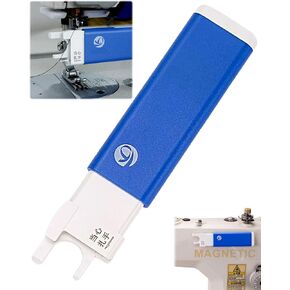 Threader الإبرة المغناطيسية ، Threadle Threadle Eleging Machine ، أداة خياطة إبرة تلقائية بسيطة لآلة الخياطة الصناعية ذات القفل المفرد (الأزرق)