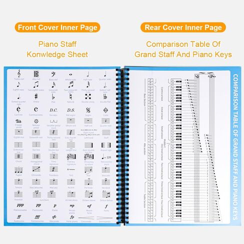 Blank Sheet Music Notebook, Staff Paper Sheet Music Composition Notebook, Art Music Notebook, Manuscript Paper Notebook, Piano Notebook Song Writing, 100 Pages 11 Staves in Saudi Arabia