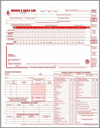 5-in-1 Driver Daily Log 3 Pack ، تنسيق الأوراق الفضفاضة المتقلصة ، 2-plyless ، 8.5 "× 11" ، 31 مجموعة من النماذج لكل وحدة ، J. J. Keller & Associates ، Inc. in Kuwait