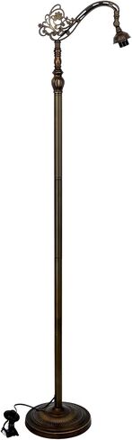 Floor Lamp Base Replaced Only 71 Inches High and Suitable for 16-24 Inch Tiffany Style Lampshades, with a Dark Bronze Surface in Saudi Arabia