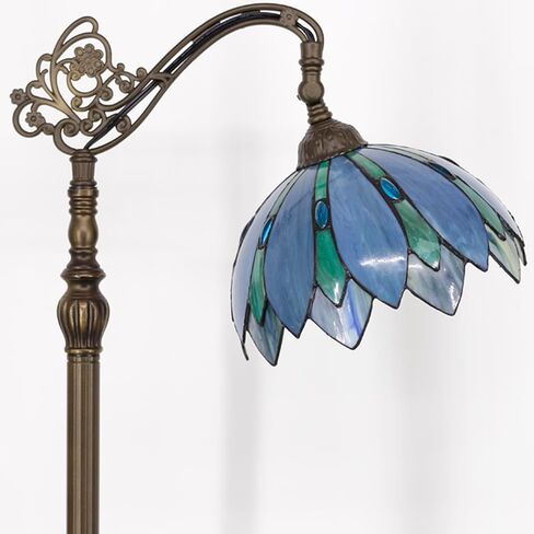 Floor Lamp Base Replaced Only 71 Inches High and Suitable for 16-24 Inch Tiffany Style Lampshades, with a Dark Bronze Surface in Saudi Arabia