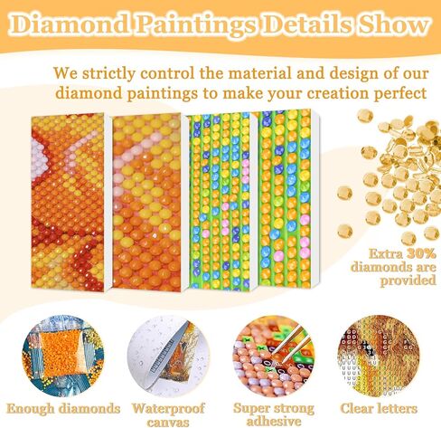 MAXBYE Cow Diamonds Painting Kits for Adults, Highland Cow 5D DIY Diamond Painting Dots Art Kits for Beginner, Diamonds Full Round Gem Crystal Art Paint by Diamond, Home Wall Decor 12x12 in in Kuwait