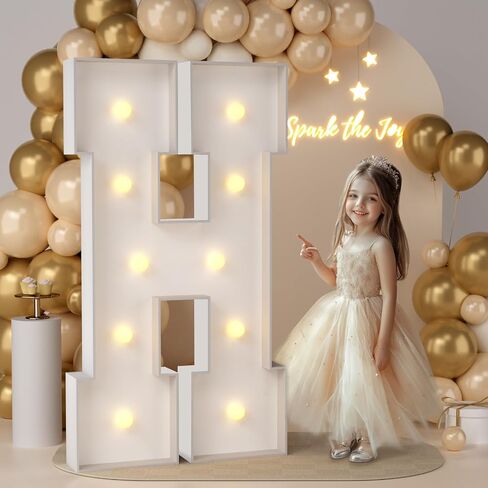 JoyMuse 4FT Marquee Light Up Letters,Large Marquee Letters 4 Feet Tall for Marry Me Proposal Decorations Big 4FT Letters with Lights for Baby Shower Party Decor, Letter A in Saudi Arabia