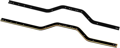 Black Coating Brass Chassis Frame Rails for 1/24 RC Crawler Axial SCX24 Upgrades (Bronco/JLU/C10/Deadbolt) in Kuwait