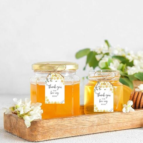 Anwyll Bee Thanks You Tags ، 50pcs Bee Thank You Home Tags with String ، شكرًا لك على علامات Bee-ing هنا ، عسل حلو ، شكرًا لك على علامات هدايا الورق على النحل ، in Kuwait