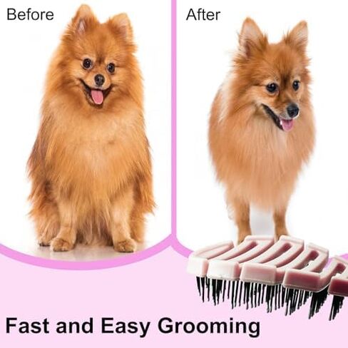 Small Dog Grooming Brush - Perfect for Shih Tzus, Yorkies, and Maltipoos - Ideal Puppy Hair Brushes for Maltese and Small Breeds (Light Green) in Kuwait