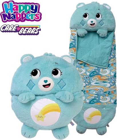 Happy Nappers: Care Bears Sleep Sack Medium - Dream Bright Bear - 54 x 20, 2-in-1: Plush Character Opens Into Sleeping Bag, Soft Play Animal, Kids 3+ in Saudi Arabia