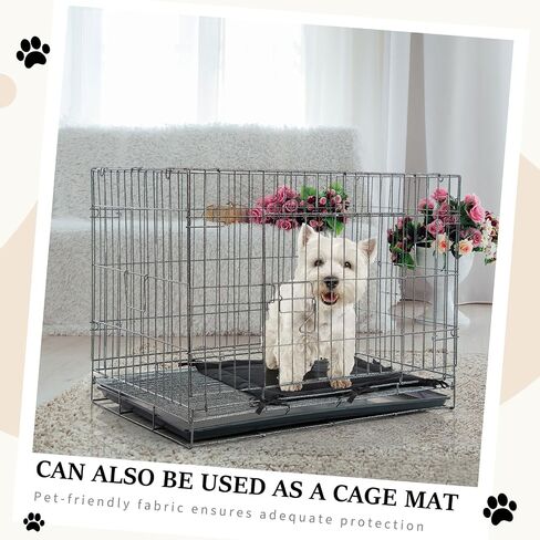 Thyle 2 Pcs Dog Crate Divider Panel for 36 Inch Crate, 24 x 22.5 Inches Black Thick Dog Kennel Divider with Ties for Puppy Training in Saudi Arabia