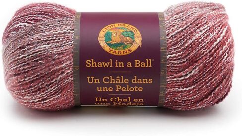 Lion Brand Yarn 828-200 Shawl in a Ball Yarn, One Size, Community Coral in Saudi Arabia
