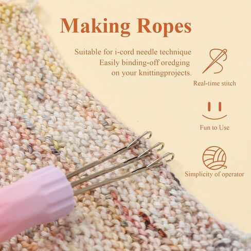 RSRIHE 3 ALCK-LATCH-LACK CORM MENITTING TOOL ، أداة صانع Cordy ICORD ، أداة الكروشيه للربط أو التزحلق على مشاريع الحياكة ، خطاف الكروشيه مع المزلاج ، أداة ربط الحياكة الفعالة (الأرجواني) in Kuwait