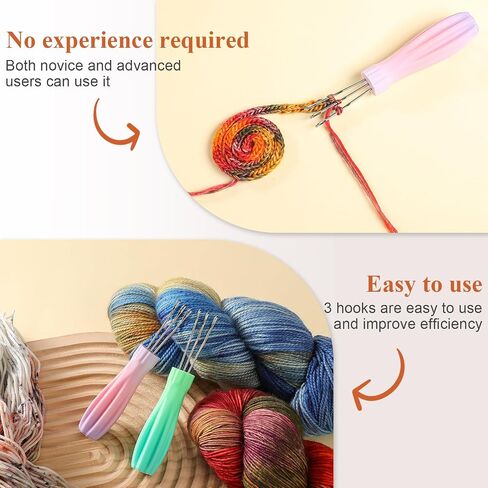 RSRIHE 3 ALCK-LATCH-LACK CORM MENITTING TOOL ، أداة صانع Cordy ICORD ، أداة الكروشيه للربط أو التزحلق على مشاريع الحياكة ، خطاف الكروشيه مع المزلاج ، أداة ربط الحياكة الفعالة (الأرجواني) in Kuwait