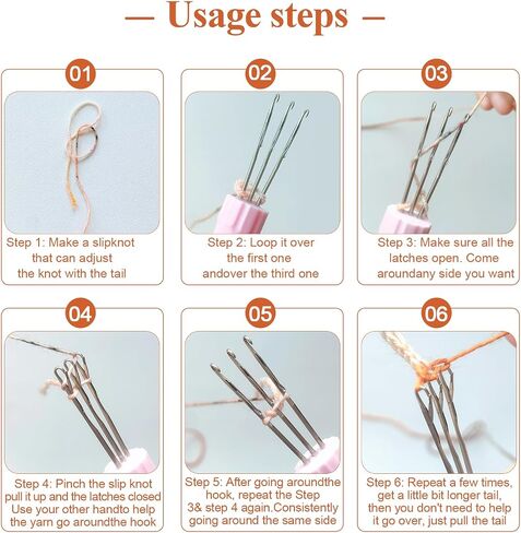 RSRIHE 3 ALCK-LATCH-LACK CORM MENITTING TOOL ، أداة صانع Cordy ICORD ، أداة الكروشيه للربط أو التزحلق على مشاريع الحياكة ، خطاف الكروشيه مع المزلاج ، أداة ربط الحياكة الفعالة (الأرجواني) in Kuwait