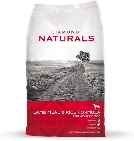 Diamond Naturals الوصفة الحقيقية لللحوم الحقيقية ، طعام الكلب الجاف الجاف مع مراعي حقيقية بروتين لحم الضأن 40 رطل in Kuwait
