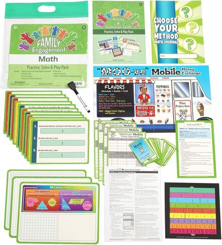 Really Good Stuff Family Engagement Math – Practice, Solve & Play Pack - Kindergarten in Kuwait