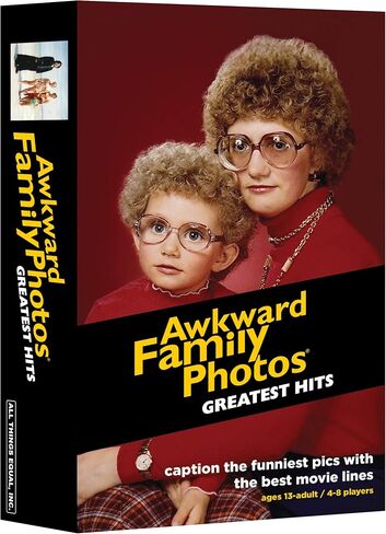 All Things Equal, Inc. Awkward Family Photos Totally 80s - Party Game, Players Caption Hilarious Pictures with Memorable 80s Movie Lines, Ages 13+, 4-8 Players in Saudi Arabia