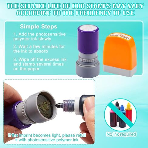Henoyso 14 Pcs Office Stamp Set Self Inking Office Stamp Business Stamps Message Account Work Stamp Office Stationery Approved Paid Copy Faxed Scanned Stamps for Office Message Supplies in Saudi Arabia