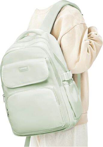 Backpack For College Students Women Men,Cute High School Bag,Lightweight Bookbag Casual Daypack Travel Backpack,Aesthetic School Backpack For Teens Boys Girls(Mint Green) in Saudi Arabia