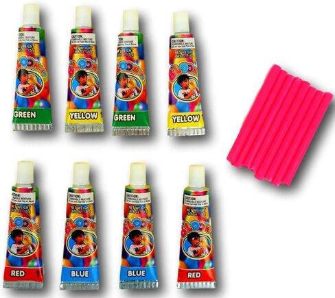 JA-RU B'loonies Plastic Balloon Variety 8 (16 Tubes in 2 Packs) Great Original Bloonies Bubble Making. Blow a Plastic Bubble. Classic Game. Retro Toy. Plus 1 Sticker.774-2s in Saudi Arabia