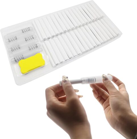 8-Pack Premium Transparent Chalk Holders - Teacher's Choice Easy Press Extension, Dust-Free Grip, Durable Plastic Shell for Classroom, Office, and Art Use in Saudi Arabia
