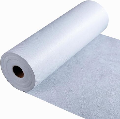 Fusible Interfacing 12in x 20yd,Light Weight Fusible Interfacing for Sewing,Non-Woven Iron-on Interfacing White Polyester Single-Sided Interfacing Fabric for Sewing Quilting DIY Crafts Supplies in Saudi Arabia