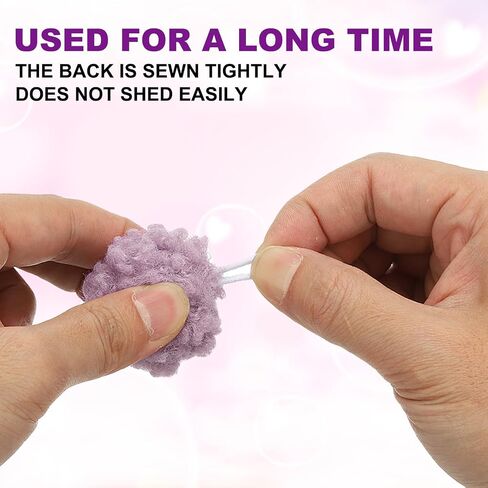 PATIKIL 6 Pcs Crafts Pom Poms Balls, 4-5cm (1.5-1.9Inch) Yarn Pom Poms Big Puff Ball with Elastic Loop for Keychain Knitting Hats DIY Arts Crafts Projects Home Decorations, Dark Green in Kuwait