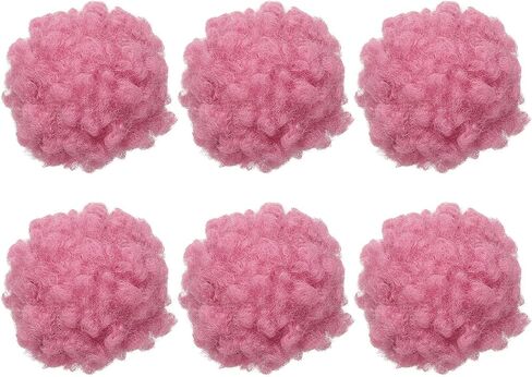 PATIKIL 6 Pcs Crafts Pom Poms Balls, 4-5cm (1.5-1.9Inch) Yarn Pom Poms Big Puff Ball with Elastic Loop for Keychain Knitting Hats DIY Arts Crafts Projects Home Decorations, Dark Green in Kuwait