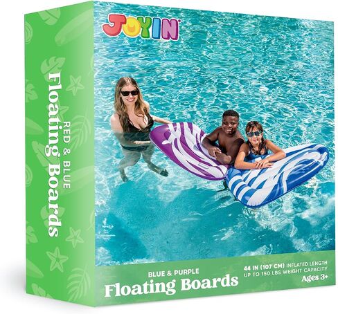 JOYIN 2 Pack Inflatable Body Boards for Water Slides, Body Board for Slip Slide, Swimming Pool Floating Learn to Swim, Summer Water Fun Toy for Kids and Toddlers in Saudi Arabia