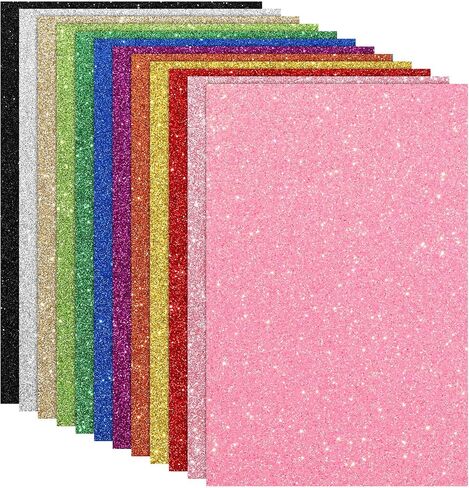 TaoBary Colorful EVA Foam Sheets Craft Rainbow Colorful Foam Sheets Assorted Colors Foam Craft for Projects Art Signs Cards Scrapbooking Preschoolers Classroom DIY 8.3 × 11.7 Inch (60 Sheet) in Kuwait