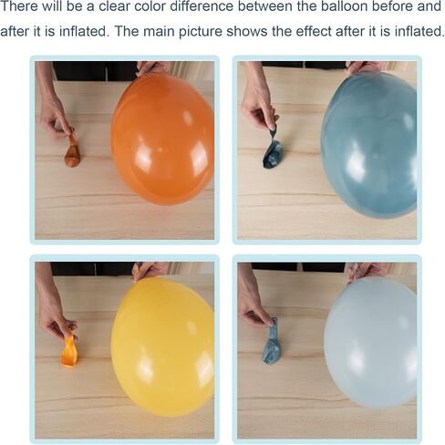 Rainbow Balloons, 12 Inch 50pcs Multicolor Rainbow Neon Colorful Balloon in Saudi Arabia