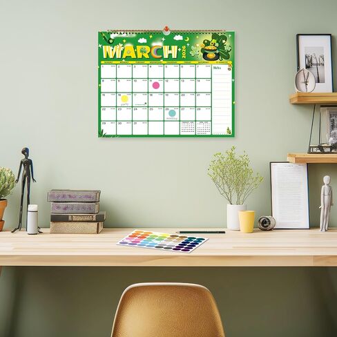 XISIDO 2026-2027 Wall Calendar, Calendar 2026-2027, 18 Month Calendar July 2026 - December 2027, 14.8" X 11.5", Calendar with Twin-Wire Binding, Hanging Hook and Julian Dates (Seasonal Designs) in Kuwait