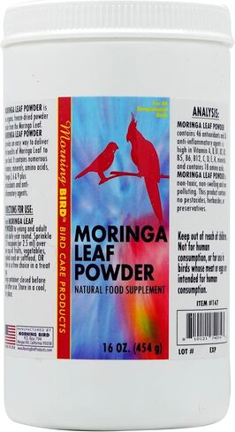 Morning Bird Moringa Leaf Powder for Birds, 6 oz in Saudi Arabia