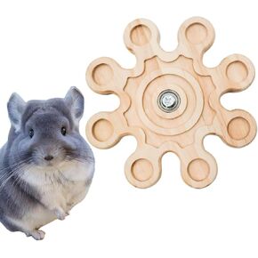 إكسسوارات قفص Chinchilla ، ألعاب مضغ الدوارة الخشبية للأسنان ، لعبة Chinchilla ، ألعاب المضغ الفئران ، ألعاب الإثراء التفاعلية للشينشيلا ، الهامستر ، الفئر