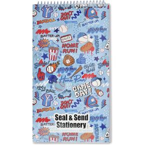 iscream + Corey Paige Designs Seal and Send 40 Sheet Stationery Note Card Pad with Seals - Game On in Kuwait