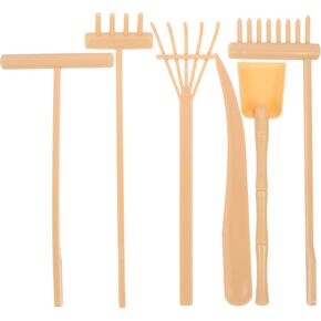 6pcs Zen Sand Table Rake Rake Sand Treshy Minatures Zen Sand Tresh Tools Zen Garden Associory Beach Zen Toys Sand Tresh Therapy Therapures Zen Garden Beach Mini Rake Sand