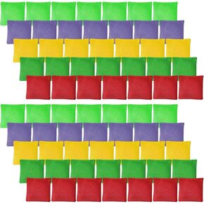 72 Pack Cornhole Bean Pags for Resfering ، Mini Canvas Bean Docings ، Waltull Bean Bag This Game for Carnival Party Game Outdoor Game ، 2.3inch/6cm