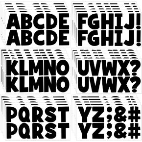 320 PCS Bulletin Board Letters 30 Sheets Letter Stickers Large Alphabet Stickers 2.5 Inch Vinyl Self Adhesive Sticker Letters for Poster Board Boho Classroom Crafts Scrapbook Mailbox Home Decor(Boho)