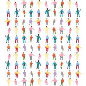 100pcs DIY Painted People Figure Model 1: 300 مقياس لتخطيط بناء الشوارع