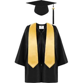 SOMSOC 4 Pieces Kindergarten Graduation Gown Grad Cap Set for Kids Preschool Nursery Graduation Stole Gown with 2025 Tassel in Saudi Arabia